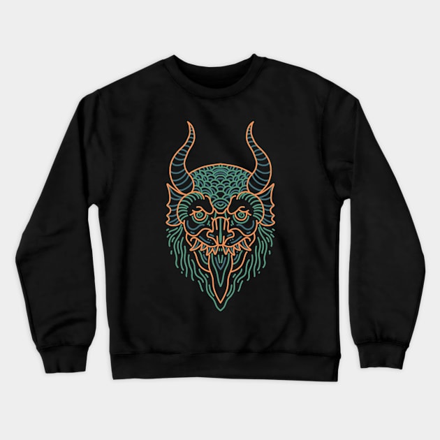 krampus Crewneck Sweatshirt by donipacoceng